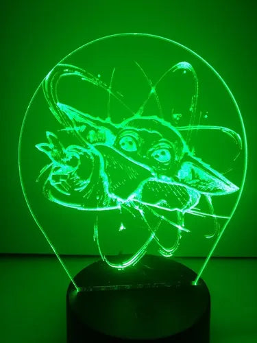 Lampara Led 3d Baby Yoda Star Wars