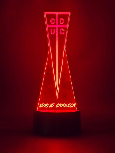 Lámpara Led Universidad Católica Equipo Futbol Fanart Deco