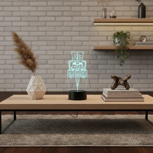 Lámpara Led Fútbol Universidad Católica Cruzados Deporte Fan