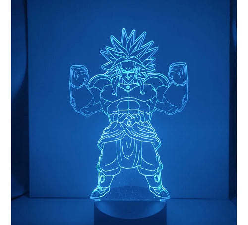 Lámpara Led Broly Clásico Fan Art Decorativa