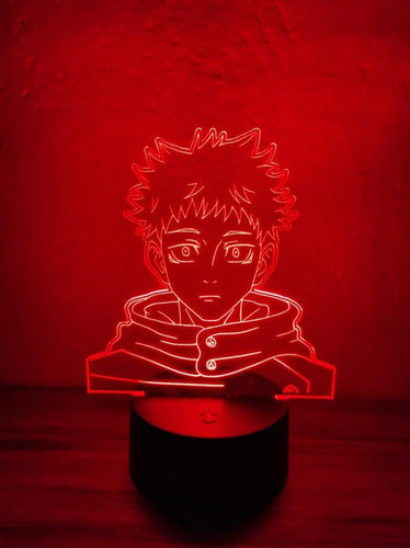 Lampara Led 3d Yuji Itadori Jujutsu Kaisen Luz Decoración