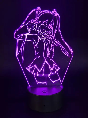 Lámpara Led Hatsune Miku Decoración