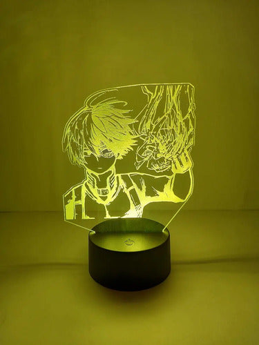 Lampara Led Todoroki Shoto My Hero Academia Luz Decoracion