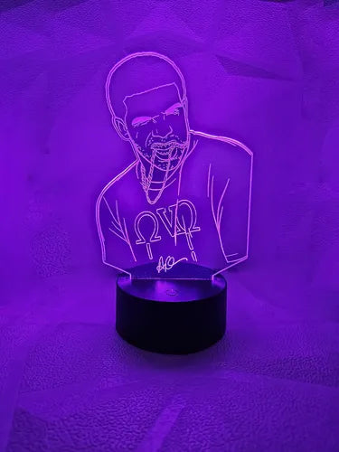 Lámpara Dreik Led Ilusión Decoración Fan Art