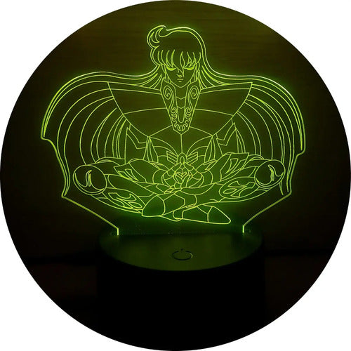 Lampara Led Shaka De Virgo Caballeros Del Zodiaco Decoración