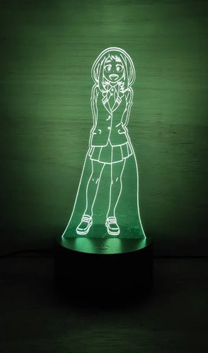 Uraraka Ochako Lampara Led 3d My Hero Academia Decoracion Negro