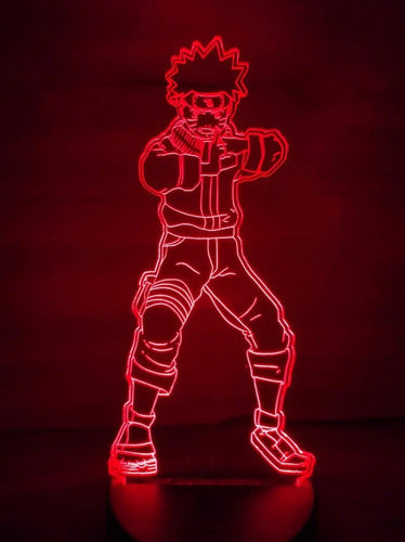 Lampara Led Ilusión 3d Naruto Uzumaki Decoración Anime