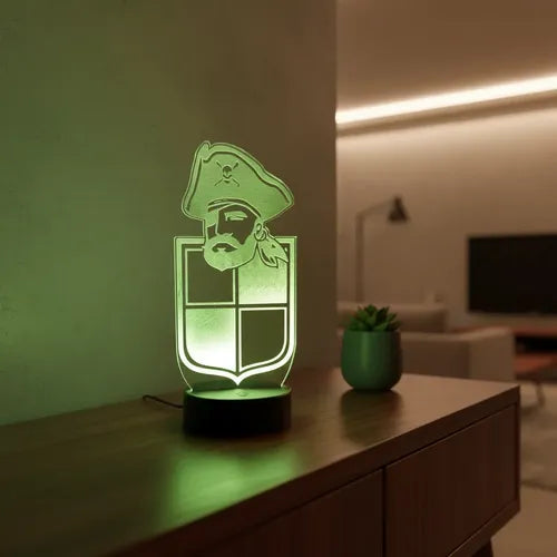 Lámpara Led Coquimbo Unido Equipo Futbol Fan Art Decoración
