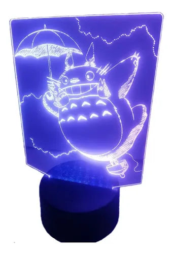 Lampara Led 3d Totoro Studio Ghibli