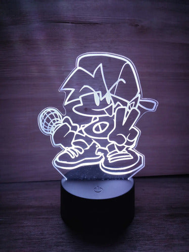 Lampara Led 3d Boyfriend Friday Night Funkin Fnf Decoración