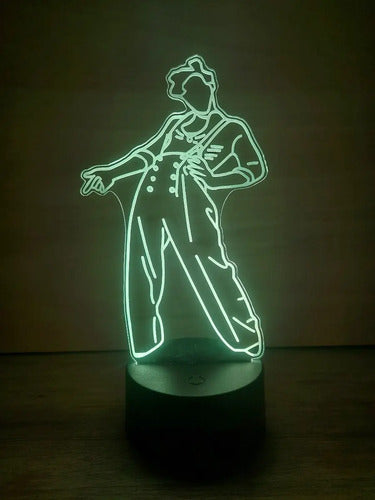 Lámpara Led Harry Styles Luz Ilusión 3d Decoración