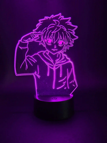 Lampara Led 3d Killua Zoldyck Hunter × Hunter Luz Decoración