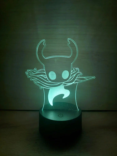 Hollow Knight Lámpara Led Fanart Game Decoracion