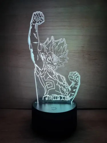 Deku Lampara Led Ilusion 3d My Hero Academia Fanart Bnh