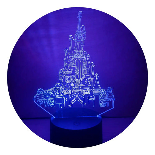 Lámpara Led Castillo Mágico Fan Art Decorativa