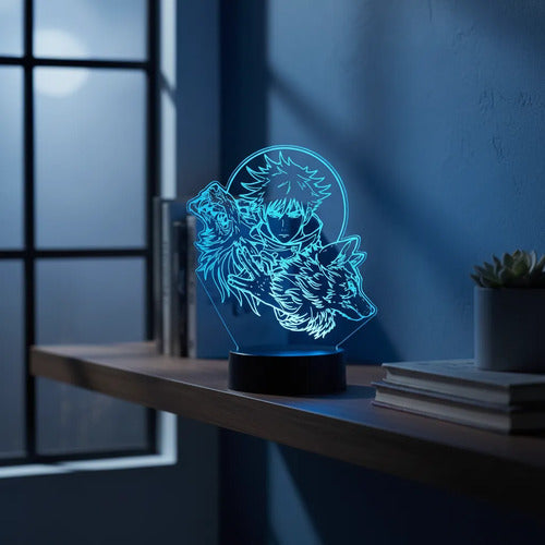 Lampara Led 3d Megumi Fushiguro Jujutsu Kaisen Decoración