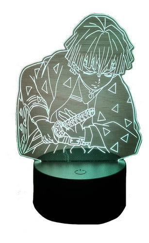 Zenitsu Demon Slayer Lampara Led Kimetsu No Yaiba Kny