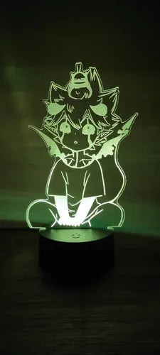 Black Clover Liebe Lámpara Led Ilusión 3d Fan Art Decoración