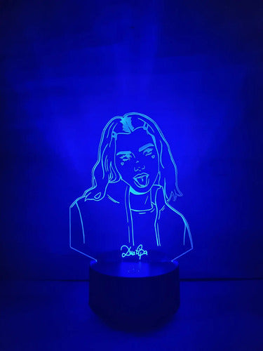 Lampara Led Dua Lipa Cantante Decoración Art Line