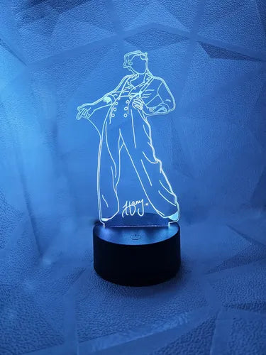 Harry Styles Firma Lámpara Led Decoración Fanart Regalo