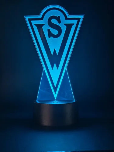 Lámpara Led Santiago Wanderers Equipo Futbol Fanart Deco