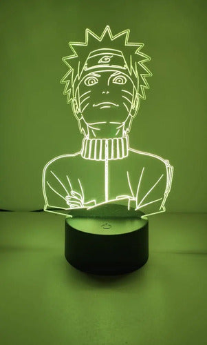 Lampara Led Ilusión 3d Naruto Shippuden Decoración Anime