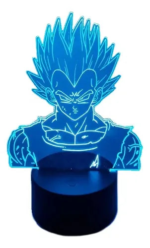 Lámpara Led Vegeta Majin Vegeta Dragon Ball Luz Decoración