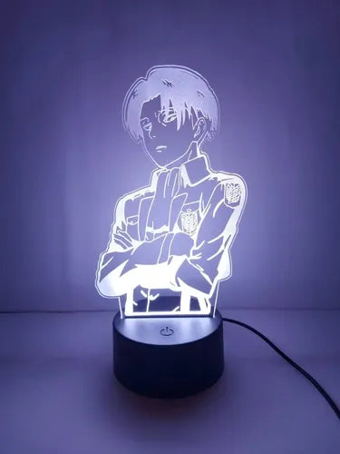 Lampara Led 3d Levi Ackerman Shingeki No Kyojin Snk
