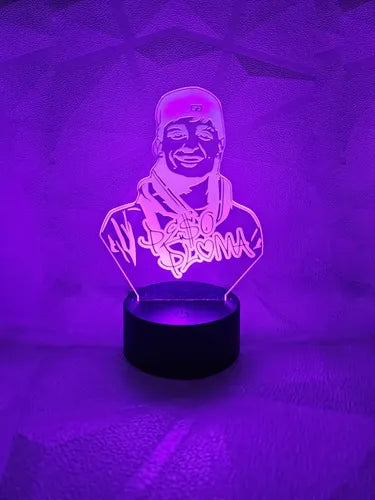 Lámpara Peso Pluma Led Ilusión Decoración Fan Art