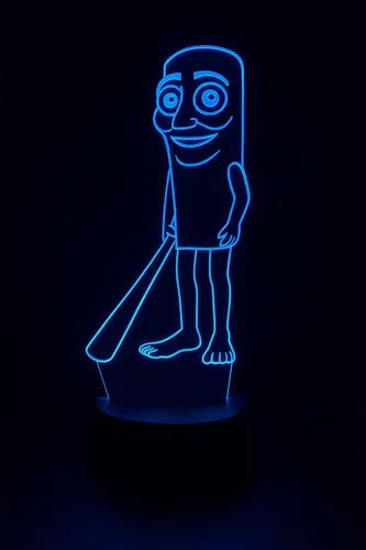 Lámpara Tung Tung Tung Sahur Led Ilusión Decoración Fan Art