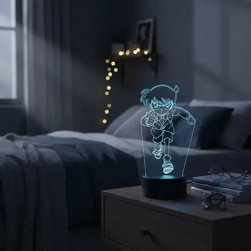 Lámpara Led Detective Conan Fan Art Decorativa