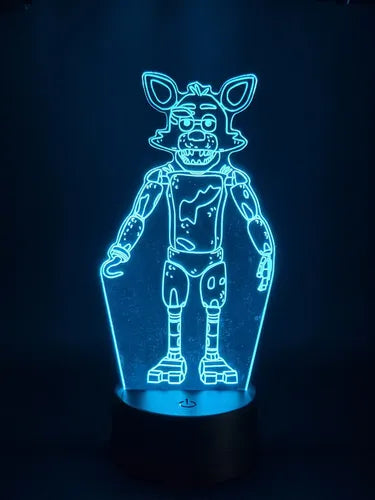 Foxy Five Nights At Freddy's Lámpara Led 3d Fnaf Led