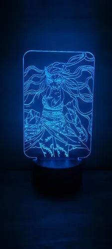 Nezuko Lampara Led 3d Demon Slayer Kimetsu No Yaiba Kny Negro