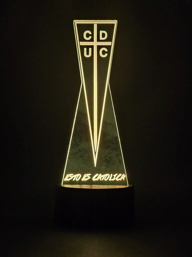 Lámpara Led Universidad Católica Equipo Futbol Fanart Deco