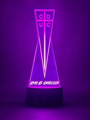 Lámpara Led Universidad Católica Equipo Futbol Fanart Deco