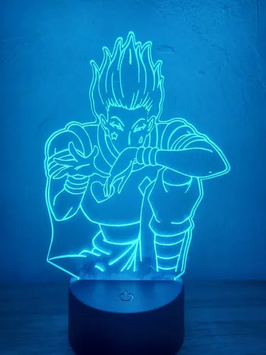 Lampara Led 3d Hisoka Morow Hunter X Hunter Luz Decoración