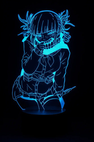 Lámpara Toga Himiko Boku No Hero Ilusión Decoración Fan Art