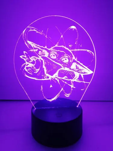 Lampara Led 3d Baby Yoda Star Wars