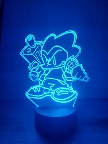 Lampara Led 3d Personajes Friday Night Funkin Fnf Decoración