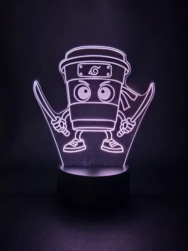 Lámpara Capuchino Asesino Led Ilusión Decoración Fan Art