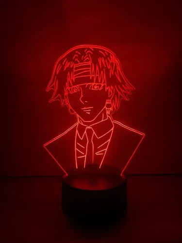 Kuroro Lucifer Chrollo Lampara Led Ilusion 3d Hunter X Hxh Negro Azul