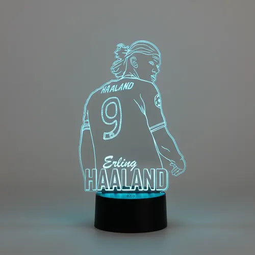 Haaland Erling Lámpara Led Ilusión 3d Futbolista Fanart
