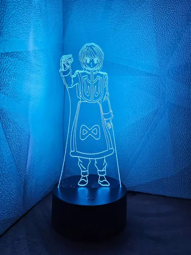 Lámpara Kurapika Hunter X Led Ilusión Decoración Fan Art