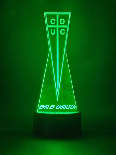 Lámpara Led Universidad Católica Equipo Futbol Fanart Deco
