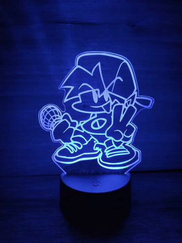 Lampara Led 3d Boyfriend Friday Night Funkin Fnf