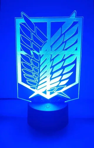Lampara Led 3d Legión De Reconocimiento Shingeki No Kyojin