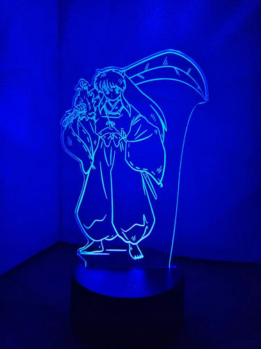 Inuyasha Anime Lampara Led Fanart Regalo