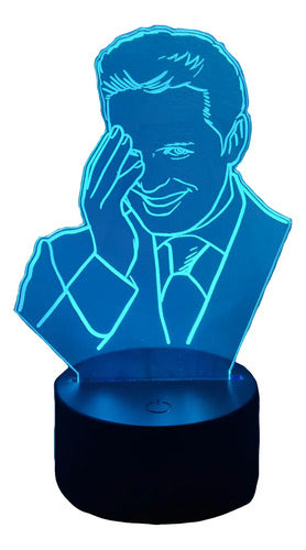 Luis Miguel Fanart Lámpara Led Ilusión 3d Decoración  Negro Otro