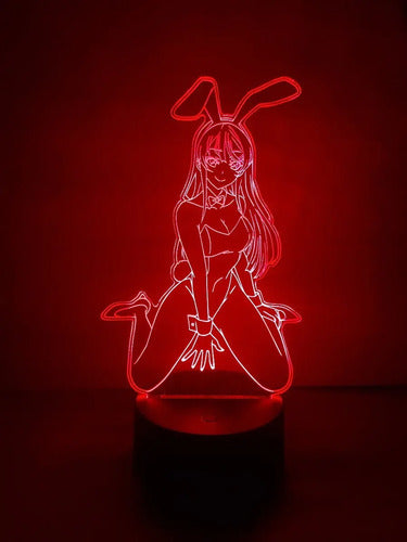 Lampara Led 3d Bunny Girl Mai Sakurajima Seishun Buta Yarou