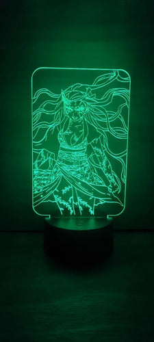 Nezuko Lampara Led 3d Demon Slayer Kimetsu No Yaiba Kny Negro